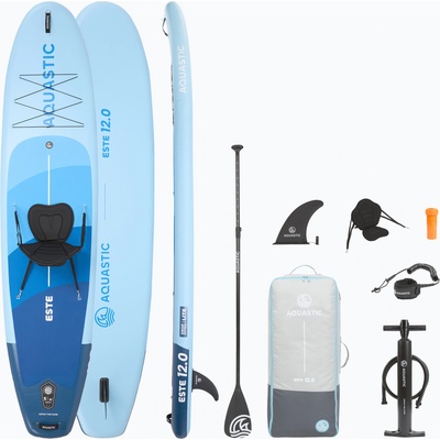 HAJDU Комплект надуваема дъска SUP Este 12'0" синьо