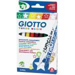GIOTTO Флумастри 8 цвята Turbo Magic