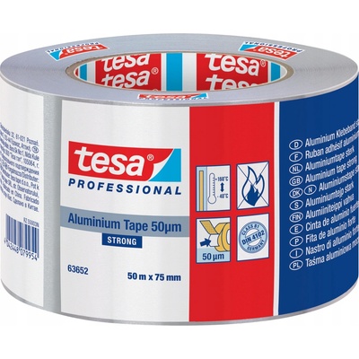Tesa Strong Hliníková opravná páska 50 m x 75 mm stříbrná