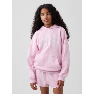 GAP detská oversize mikina s logom VintageSoft ružová