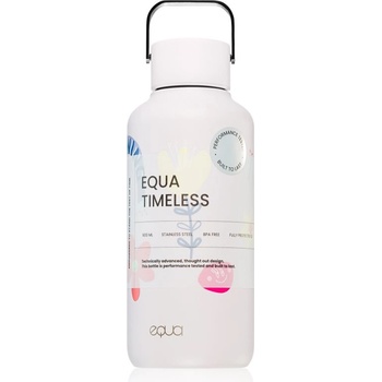 EQUA Timeless неръждаема бутилка за вода малка боя Flower Power 600ml