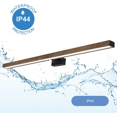 Brilagi Brilagi-LED Лампа за огледало в баня WOODY MIRROR LED/15W/230V IP44 дъб/черен (BG15130)