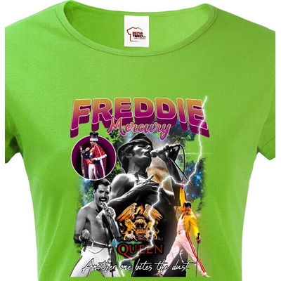 Dámské tričko Freddie Mercury Zelená – Zboží Dáma