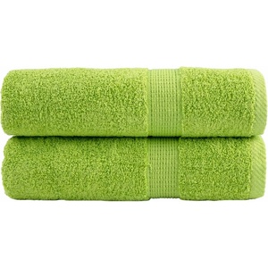 vidaXL Premium Shower Towels 2 pcs Apple Green 70x140 cm 600 gsm 100% Cotton - Untranslated (137500)