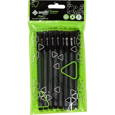 Astra Zenith Pixel čierne s vrchnákom 8ks 201318021