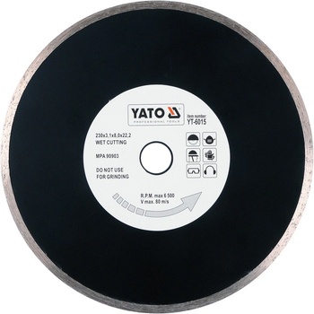 Yato Kotouč diamantový 230 x 22,2 x 2,7 mm YT-6015