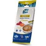 Farmina N&D OCEAN CAT Cream with Tuna & Salmon Adult - кремообразни лакомства с риба тон и сьомга - 4 сашета х 15гр