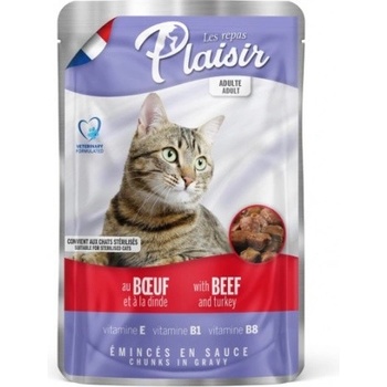 Plaisir Cat hovädzie & morčacie 100 g
