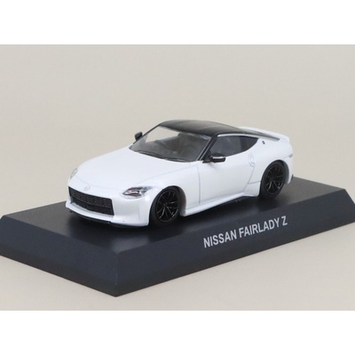 Kyosho Nissan Fairlady Z Coupe 2023 bílá časopis s modelem 1:64