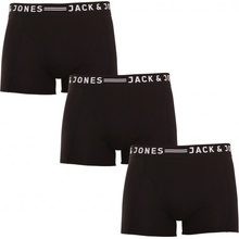 Jack & Jones boxerky Sense černé 3Pack