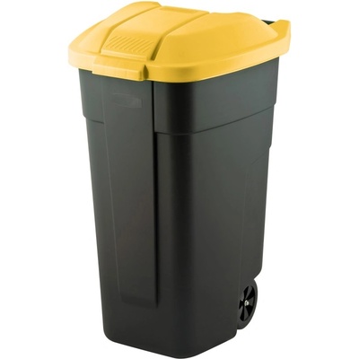 Keter REFUSE BIN O/W plastová nádoba na odpad 110 l čierna/žltá 214128