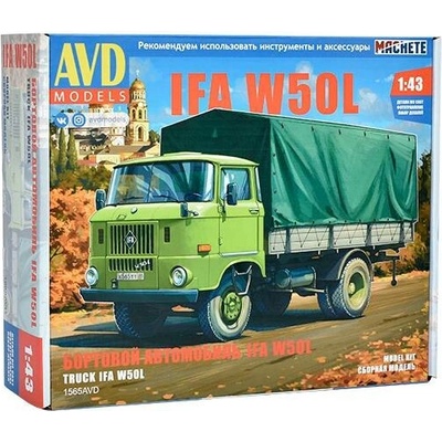 AVD Stavebnice IFA W50L s plachtou 1:43