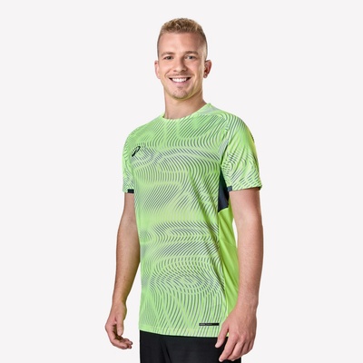 Kipsta Futbalový dres Viralto Wave žlto-sivo-čierny