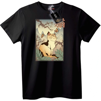 NOONEBRAND Тениска Котка в Природата - 2XL, Black