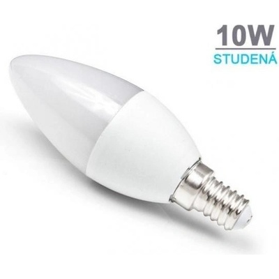 MILIO LED žárovka C37 E14 10W 880 lm studená bílá