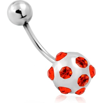 Marre piercing do pupíku s kamínky LQPC444