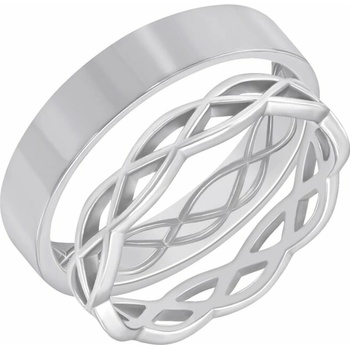 Eppi Zlaté propletené snubní prsteny Amazu RW40923