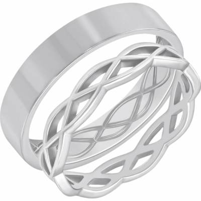 Eppi Zlaté propletené snubní prsteny Amazu RW40923