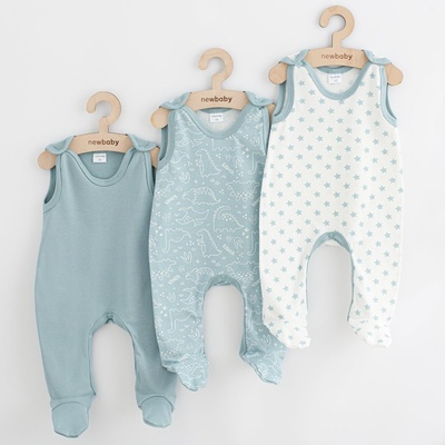 Dojčenské dupačky New Baby Classic II Uni 3ks mätová