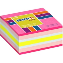 Hopax Stick'n Neon Cube Notes 51 × 51 mm, růžový