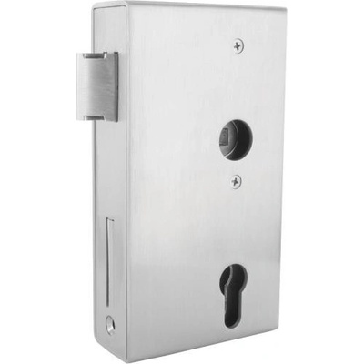 Feldmann Nerezová zámková krabice pro branku a bránu 94,5 x 40 x 173 mm se zadlabacím zámkem rozteč 72 mm 59102-240
