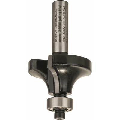 Zaoblovací fréza 8 mm, R1 10 mm, L 16,5 mm, G 57 mm BOSCH 2608628342