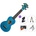 Mahalo MS1TBU SET Transparent Blue Сопрано укулеле (MS1TBU-SET)