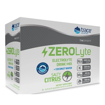 Trace Minerals Zerolyte Salty Citrus, Електролити с цитрусов вкус, 30 сашета