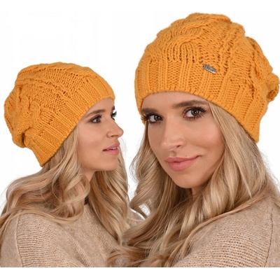 Fashionweek dámská čepice beanie šmoulinka ZIZI-A4 Hořčičný