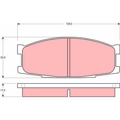 Sada brzdových platničiek, vždy 4 kusy v sade TRW GDB1022