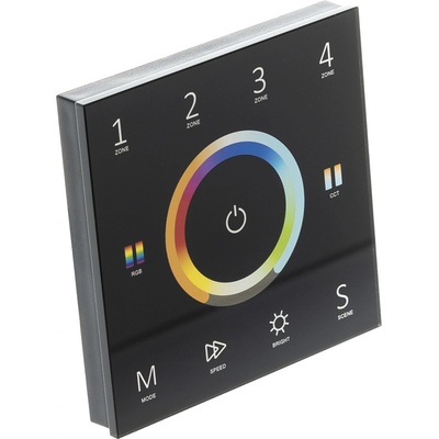 T-LED Bezdrátový nástěnný ovladač dimLED ALLMIX Barva:: černá 069241