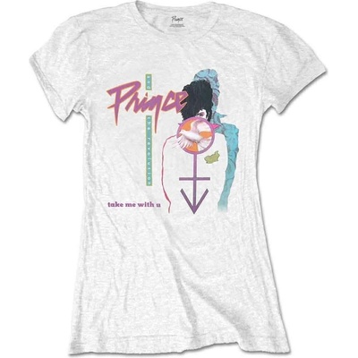 Prince Take Me With U White L Дамски Риза (PRINTS02LW03)