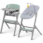 KinderKraft SELECT-Детско столче за хранене LIVY Premium Olive зелен + шезлонг CALMEE (AG0810)