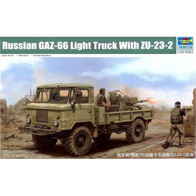Trumpeter Russian GAZ-66 Light Truck with ZU-23-2 01017 1:35