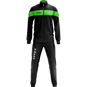 Zeus Мъжки анцуг Zeus Tuta Apollo Men Tracksuit Black Neon Green