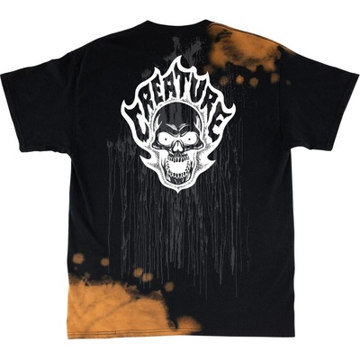 Creature Bonehead Flame Wash S/S Heavyweight Greasy Black