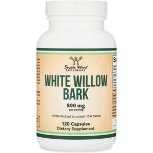 Double Wood Supplements White Willow Bark 400 mg | 15% Salicin [120 капсули]