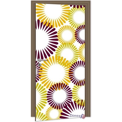 Dimex D-041 samolepící fototapeta na dveře Circle rozměry 95 x 210 cm