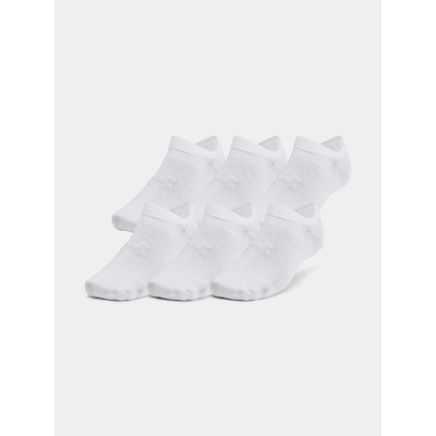 UNDER ARMOUR UA Essential No Show 6 pack WHT Bílá