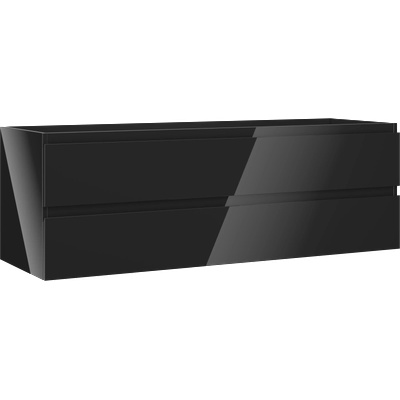 Mexen Orio шкаф за баня под мивка 140 см, 2 чекмеджета, черен гланц (91A10-14047-2-BFF70)