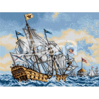 Milena Style Към пристанището - гоблен със схема конци Ariadna 1: 4