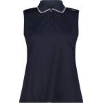 CMP Дамска поло тениска CMP Women's Polo Sleeveless Polo shirt - Black Blue - размер 40 (EU) (916-1605-0814)