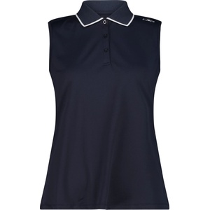 CMP Дамска поло тениска CMP Women's Polo Sleeveless Polo shirt - Black Blue - размер 40 (EU) (916-1605-0814)
