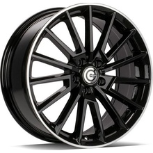 Carbonado Bullock 7x17 5x100 ET40 black gloss Lip polished