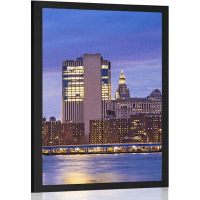 Plakát noční Brooklyn - 40x60 silver