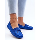Boto Dámské modré semišové mokasíny Si Passione modrá