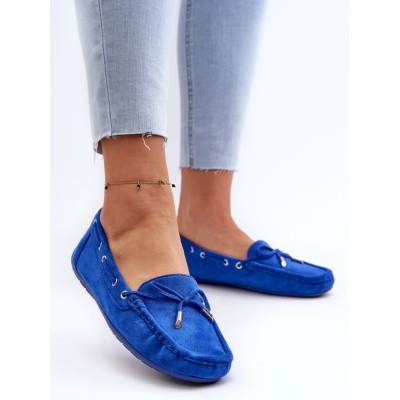 Boto Dámské modré semišové mokasíny Si Passione modrá