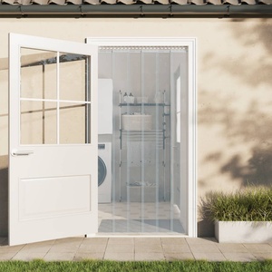 vidaXL Прозрачна завеса за врата 300x2, 6 мм 10 м PVC (153859)