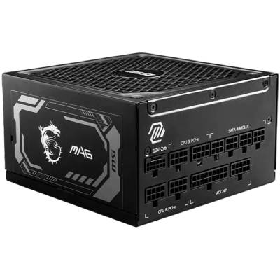 MAG A1250GL PCIE5 Power Supply 1250W, 80 PLUS Gold, 135 mm Fan Size, Protections: OCP/OVP/OPP/OTP/SCP/UVP, Active PFC Design (MAG_A1250GL_PCIE5)