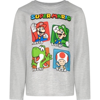 Блуза с дълъг ръкав Super Mario Grey, размер 104 (DO-SMAR-131_104)